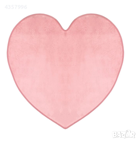 Килимче за детска стая, Декоративно, Розово сърце, 90см. , снимка 1
