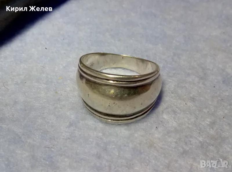 РЕТРО АРТ СТИЛ СРЕБЪРЕН ПРЪСТЕН СРЕБРО 925 МАЙСТОРСКА БИЖУТЕРСКА РАБОТА 26696, снимка 1