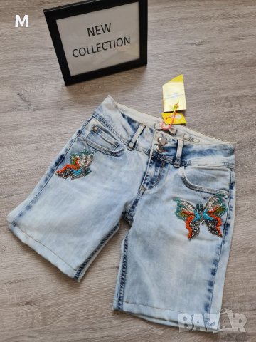 Нови дамски къси дънкови панталонки ПЕПЕРУДА на намаление , снимка 1