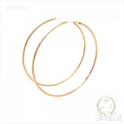 Златни обеци 5,14гр. 14кр. проба:585 модел:11474-2, снимка 2 - Обеци - 39248372