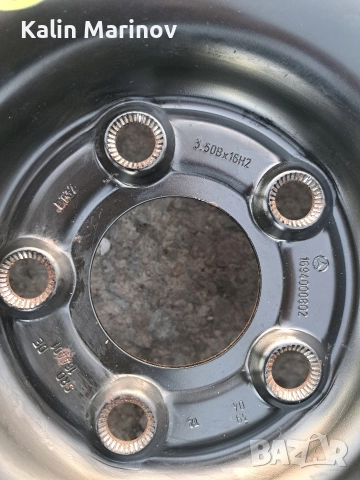 резервна гума патерица за мерцедес 5х112 16 цола, снимка 3 - Гуми и джанти - 52970534