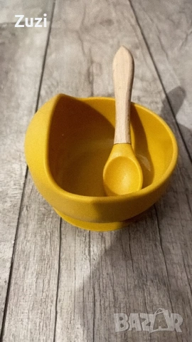 Нов комплект вакуумна купичка за храна и лъжичка, BFA free