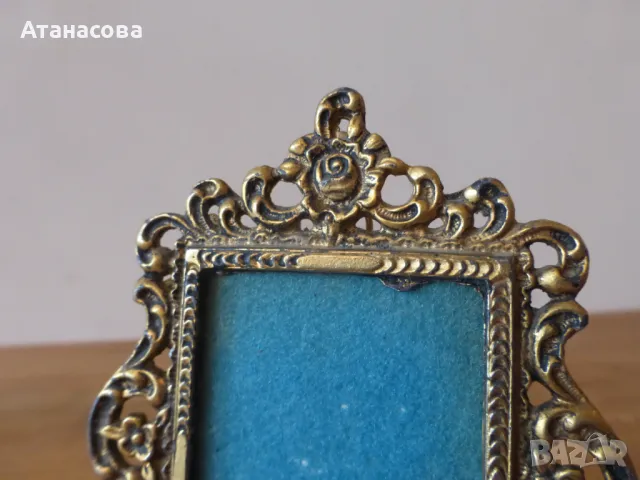 Бронзова рамка за снимка Барок, снимка 3 - Антикварни и старинни предмети - 49943313