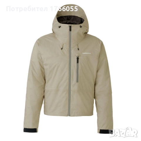 Яке Shimano DURAST WARM SHORT RAIN JACKET BEIGE, снимка 6 - Екипировка - 49773461