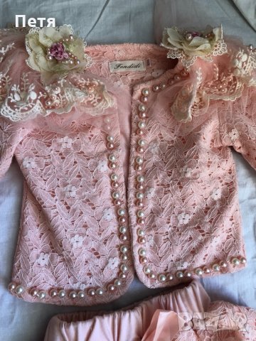 Сако и пола за момиче - цвят праскова, снимка 7 - Детски рокли и поли - 32814523