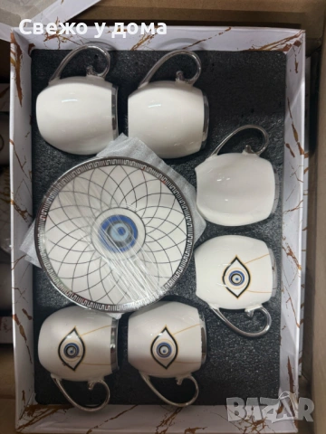 Луксозен сервиз за кафе – елегантност, която превръща всяка глътка в ритуал, снимка 11 - Сервизи - 53461677