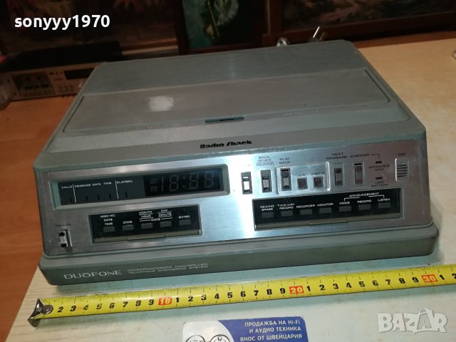 RADIO SHACK TAD-220 DUOFONE-120V ВНОС SWISS LNVR3012231749, снимка 3 - Радиокасетофони, транзистори - 43595794