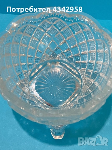 Fostoria Avon Open Salt Master.1960-те. Вазичка за сол., снимка 5 - Антикварни и старинни предмети - 52676816