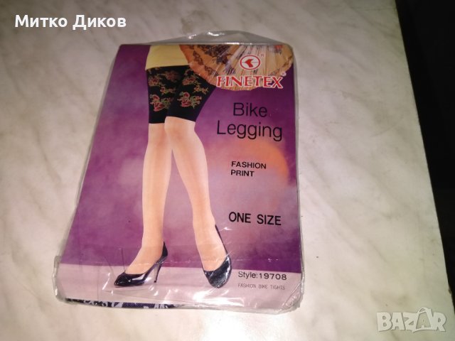 Footless tights Finetex bike legging дамски чорапи нови