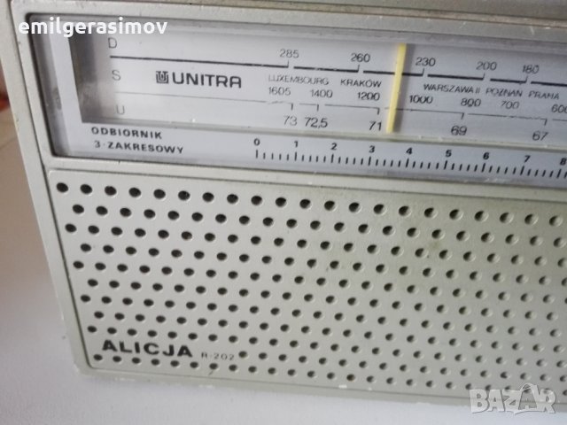  Старо радио UNITRA alicija r 202., снимка 3 - Антикварни и старинни предмети - 34688876