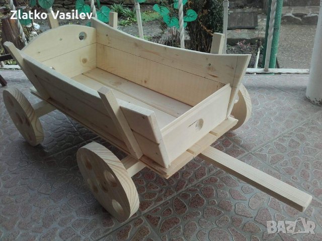 Цветарник  Каручка декорация за градина , снимка 4 - Градински мебели, декорация  - 28371695