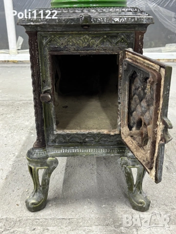 Антична чугунена печка / котлон – винтидж декор, снимка 3 - Печки, фурни - 50739322