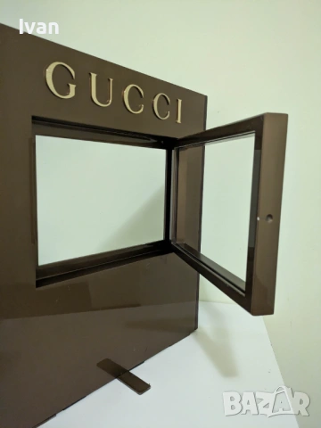 Оригинална ретро антична стойка GUCCI 1960 рамка за снимка + подарък GUCCI, снимка 9 - Колекции - 53487967