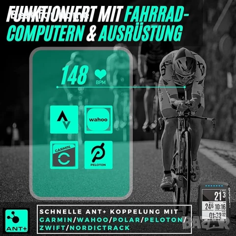 Powr Labs Bluetooth пулсомер с колан за гърди, снимка 4 - Уреди за диагностика - 50583063