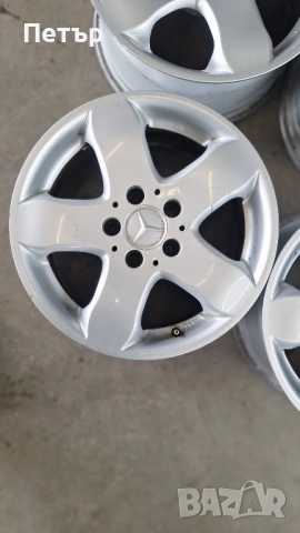 ОРИГИНАЛНИ АЛУМИНИЕВИ ДЖАНТИ МЕРЦЕДЕС -5x112х66.6-16цола, снимка 3 - Гуми и джанти - 53187172