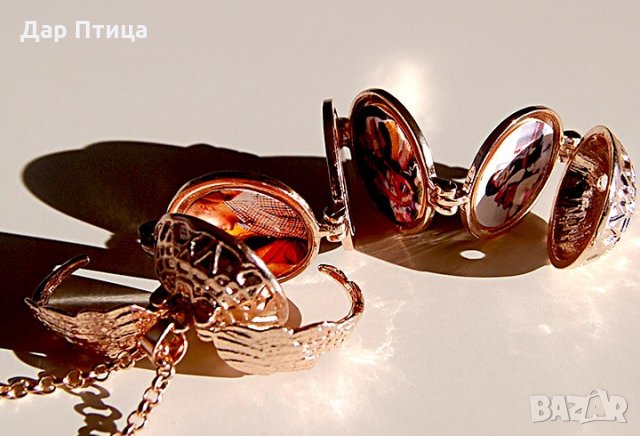 Колие с Място за 4 Снимки Подарък за Жена, снимка 3 - Колиета, медальони, синджири - 27581610