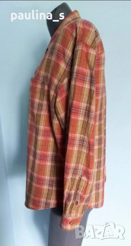 Два броя / Дамска маркова риза в каре / памук и лен, снимка 14 - Ризи - 36505846