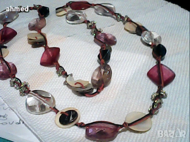 старо красиво колие от естествени камъни, снимка 3 - Колиета, медальони, синджири - 53252900