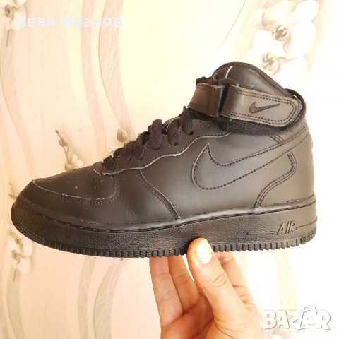 оригинални  кецове  (маратонки ) NIKE AIR FORCE 1 MID (GS)  номер 38-38,5, снимка 18 - Кецове - 38429752