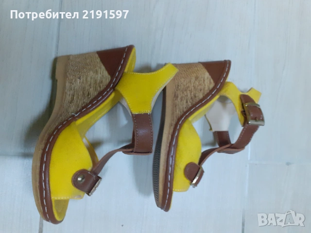 Дамски сандали на платформа Tendenz , снимка 3 - Сандали - 53509448