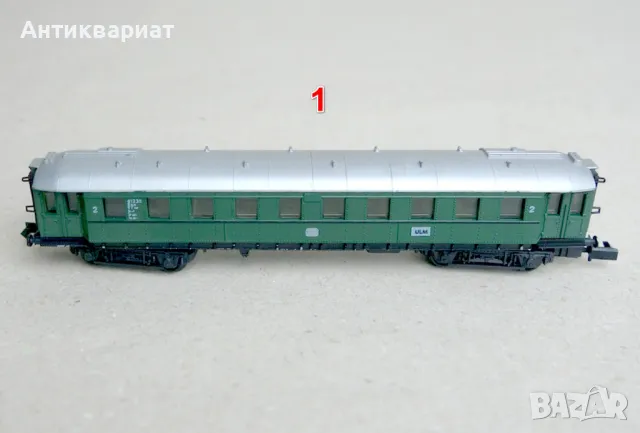 Товарни и пътнически вагони N (1:160) - от 1 до 5, снимка 2 - Колекции - 49360553