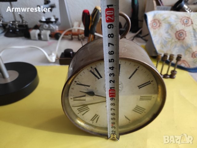 Стар Голям Механичен Часовник Ansonia Clock, снимка 7 - Антикварни и старинни предмети - 43571769