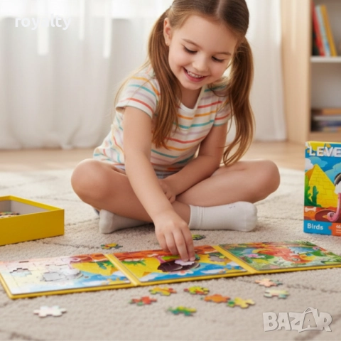 Детска книжка пъзел Level Up 3 в 1  - 37, 48, 72 части, снимка 3 - Образователни игри - 52197733