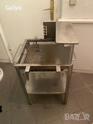 HEIBI Grill, Барбекю, скара на дървени въглища изработена изцяло от неръждавейка, снимка 5 - Барбекюта - 50969142