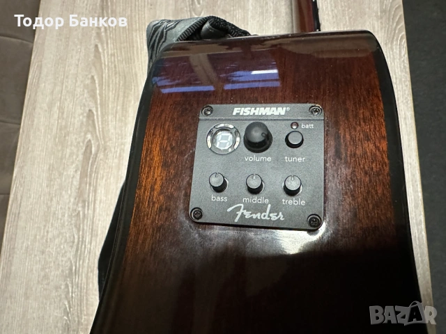 Продавам акустична китара "Fender CD-60CE", снимка 4 - Китари - 53541210