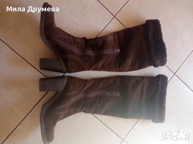 Ботуши от естествен велур, снимка 5 - Дамски ботуши - 43572158