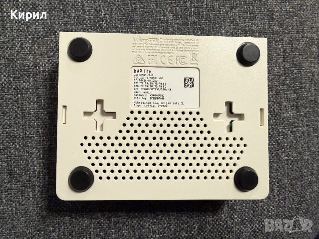 Рутер Mikrotik hap lite RB941 2nd, снимка 3 - Рутери - 53472938