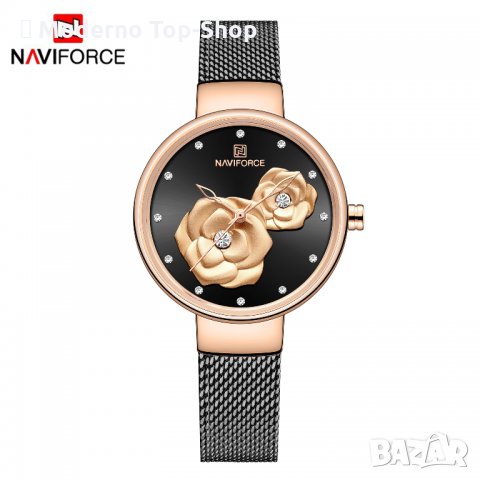 Дамски часовник NAVIFORCE Black/Gold 5013 RGBB., снимка 3 - Дамски - 34723705