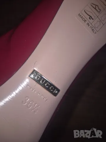 Gucci N36 1/2 обувки с ток ест.кожа , снимка 6 - Дамски обувки на ток - 50408471