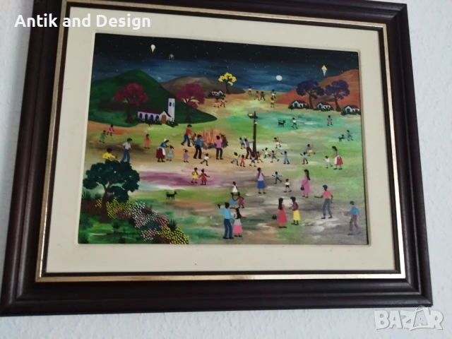 Alma ibachace масло , снимка 3 - Антикварни и старинни предмети - 50527805