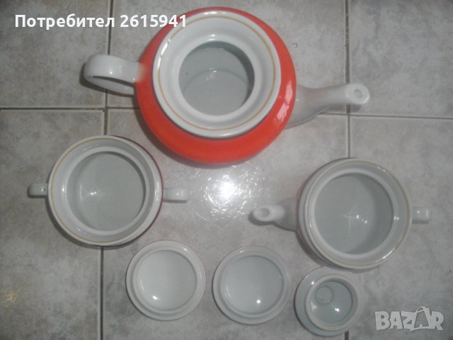 Made in USSR-Лот 3 бр. Стари Винтидж Ретро Порцелан Кани-СССР-НОВИ, снимка 8 - Други - 38850236
