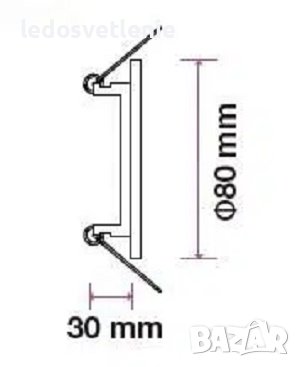GU10 Корпус Луничка Кръг Сатен Никел ( мат) Спот, снимка 3 - Лампи за таван - 37107172