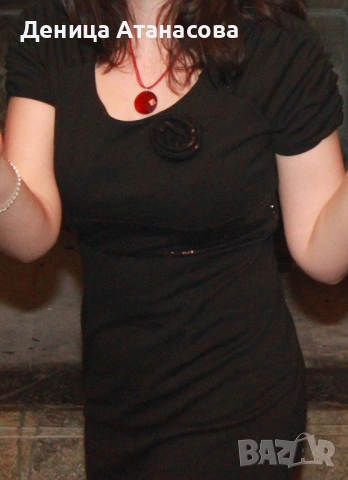 Малки черни парти рокли размер М, снимка 2 - Рокли - 40292239