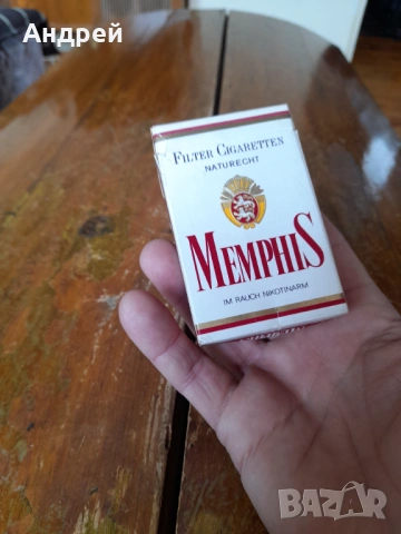 Стара кутия от цигари Memphis, снимка 3 - Колекции - 53608987