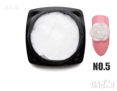 3D релефен текстурен моделиращ скулптуриращ гел боя LED / UV декорация нокти маникюр , снимка 3 - Продукти за маникюр - 32577079