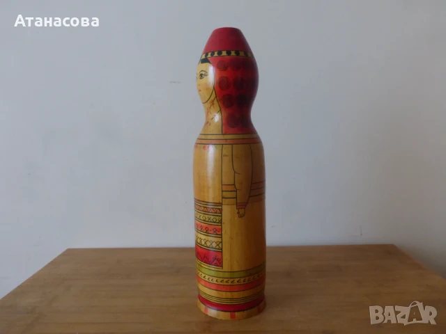 Матрьошка за бутилка водка СССР 1976 г, снимка 4 - Антикварни и старинни предмети - 50507531