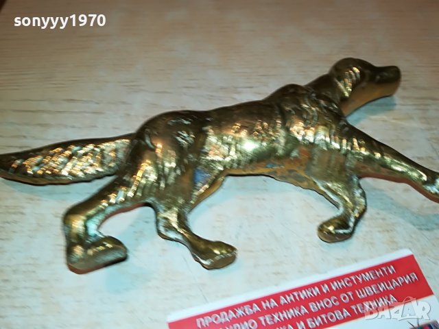 ЗАЯВЕНО-КУЧЕ-МАСИВНО МЕД/МЕСИНГ 0506220843, снимка 3 - Антикварни и старинни предмети - 36983651