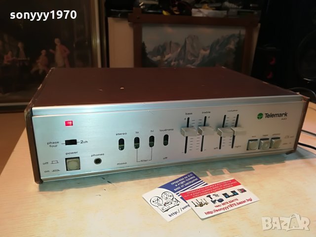telemark a40 ретро усилвател 3105211618, снимка 6 - Ресийвъри, усилватели, смесителни пултове - 33059490