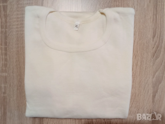 Мериносова вълнена тениска 100% мерино вълна – българско производство за Германия, снимка 3 - Тениски - 52269373