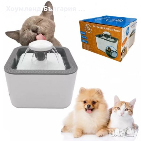 Филтриращ забавен фонтан за котки и кучета, снимка 1