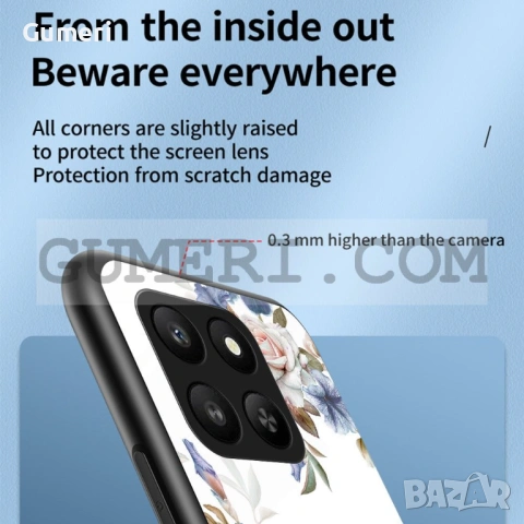 Гръб с Цветя за Huawei Honor  Honor X7d, снимка 7 - Калъфи, кейсове - 53258412
