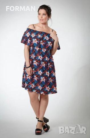 Рокля с отворени рамене ХЛ размер , снимка 1