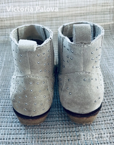 Детски ботуши MANGO KIDS естествена кожа , снимка 4 - Детски боти и ботуши - 51452600