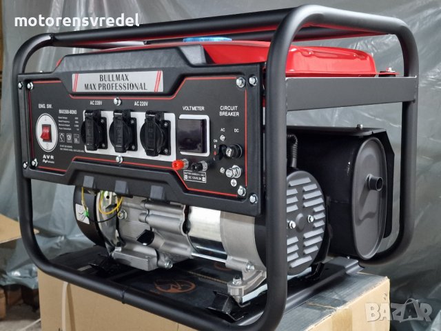 Професионален Генератор за ток монофазен 3,5 KW 7 Hp Max Professional с дисплей -100% медни намотки, снимка 3 - Други машини и части - 38543513