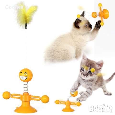 Забавна и възпитателна въртяща се играчка за котки, снимка 3 - За котки - 42995172