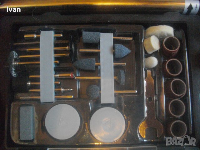 Нова Немска Ел. Мини Дрелка-Шлифовалка -Пълен Комплект-Гъвкаво Рамо/Стойка/Кутия Аксесоари-WORKZONE, снимка 6 - Други инструменти - 43384836